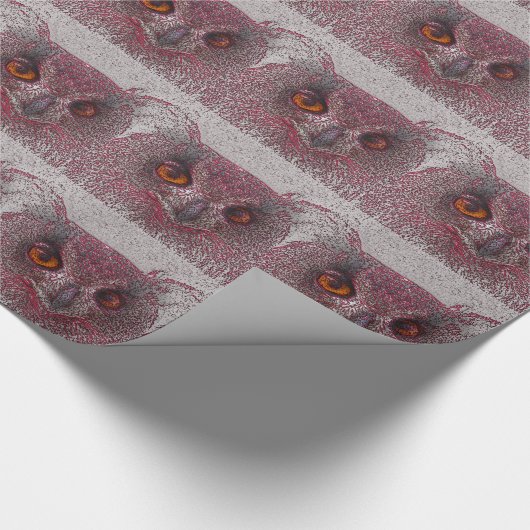 Papier Cadeau Chouette éthérée (Coin)