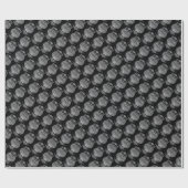 Papier Cadeau Chouette (noir) - Papier à envelopper (Plat)