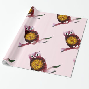 Papier Cadeau Chouette, Oiseau de Chouette Papier d'habillage d'