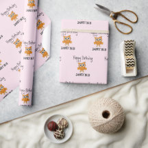 Chouette orange mignonne joyeux anniversaire sur f