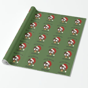 Papier Cadeau Chouette soit à la maison pour Noël !