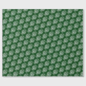 Papier Cadeau Chouette (vert foncé) - Papier à envelopper (Plat)