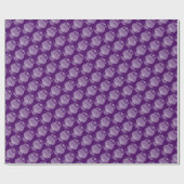 Papier Cadeau Chouette (violet foncé) - Papier à envelopper (Plat)