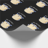Papier Cadeau Chouette Vous Faites Drôle Oiseau Pun Dark BG (Coin)