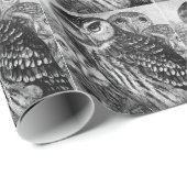 Papier Cadeau Chouettes (Coin rond)