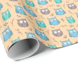 Papier Cadeau Chouettes