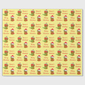 Papier Cadeau Chouettes Bonnes Fêtes (Plat)