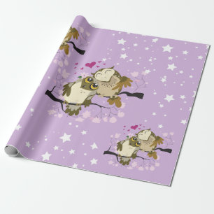 Papier Cadeau chouettes de luv burd