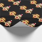 Papier Cadeau Chouettes de Noël (Coin)