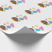 Papier Cadeau Chouettes et tortues (Coin)