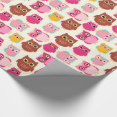 Papier Cadeau Chouettes mignonnes (Coin)