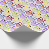 Papier Cadeau Chouettes mignonnes, Chouette Motif, Chouettes pou (Coin)
