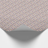 Papier Cadeau Chouettes pour bébés sur Motif Arrière - plan rose (Coin)