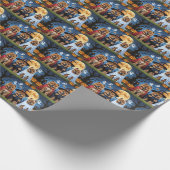 Papier Cadeau Chow Chow Chien Citrouille Halloween drôle (Coin)