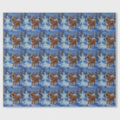 Papier Cadeau Chow Chow Christmas Sculpture Garden Holiday (Plat)