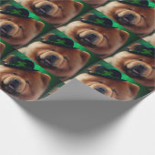 Papier Cadeau Chow Chow Dog en tenue de la Saint Patrick (Coin)