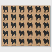 Papier Cadeau Chow Chow Livre personnalisé (Plat)