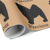 Papier Cadeau Chow Chow Livre personnalisé (Coin rond)