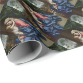 Papier Cadeau Chrétien Child Embracing His Mother (Coin rond)