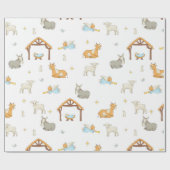 Papier Cadeau Chrétien de papier d'enveloppe de cadeau de Noël (Plat)