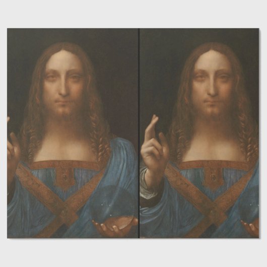 Papier Cadeau Christ Jésus par Léonard de Vinci, douleur de la r (Plat)