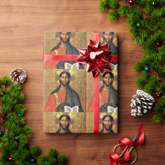 Papier Cadeau Christ Pantocrator icône orthodoxe du XVIe siècle 