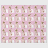 Papier Cadeau Christening * choisir la couleur de l'arrière - pl (Plat)