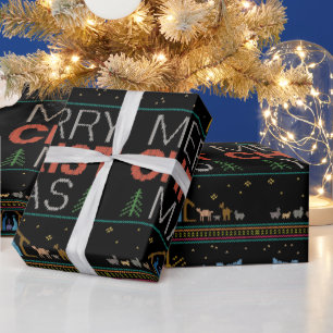 Papier Cadeau Christian Joyeux Noël chrétien