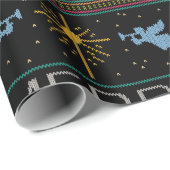 Papier Cadeau Christian Joyeux Noël chrétien (Coin rond)