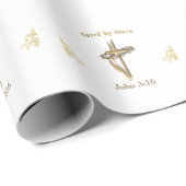 Papier Cadeau Christian Prayer  (Coin rond)