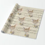 Papier Cadeau Christmas Angel Music Papier à enveloppement Vinta<br><div class="desc">Terminez par ce design de Noël avec des anges vintages et de la musique en feuille. Chaque ange a des ailes dorées et une robe bleue et or. Ses mains sont croisées dans son coeur. Vous pouvez en trouver plus au magasin enfrancais - il suffit de suivre la ligne bleue...</div>