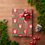 Papier Cadeau Christmas Basketball et Père Noël Red & Green Chec<br><div class="desc">Ajoutez une touche spéciale amusante à tout cadeau de Noël pour les joueurs de basket et les fans! Doté d'un motif à damiers rouge et vert festif avec un Père Noël mignon sur les carrés rouges et des balles de basket sur les carrés verts. Idéal pour offrir des cadeaux aux...</div>