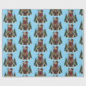 Papier Cadeau Christmas Bear (Plat)