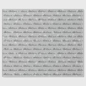 Papier Cadeau Christmas Believe Texte et Snowflakes (Plat)