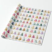 Papier Cadeau Christmas Bells Wrapping Paper (Déroulé)