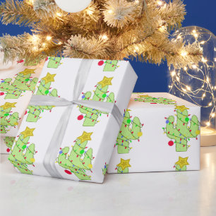 Papier Cadeau Christmas Cactus