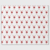 Papier Cadeau Christmas Candy Canes Tied with Bows (Plat)