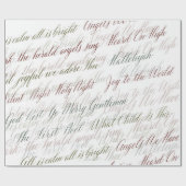 Papier Cadeau Christmas Carols Wrapping Paper (Plat)