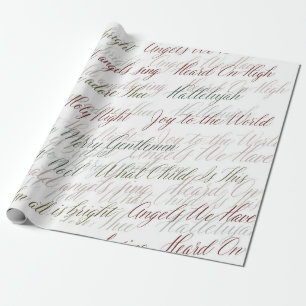 Papier Cadeau Christmas Carols Wrapping Paper