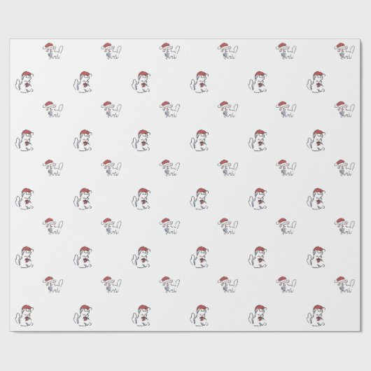 Papier Cadeau Christmas Cat (Plat)