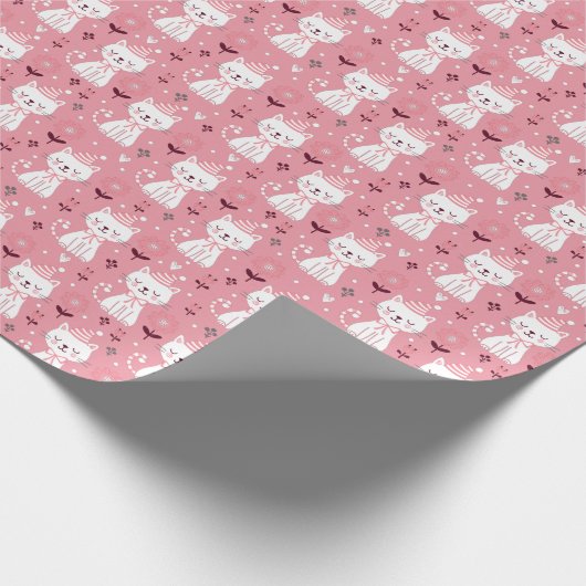 Papier Cadeau Christmas Cat (Coin)