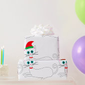 Papier Cadeau Christmas Cat