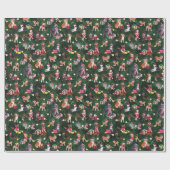 PAPIER CADEAU CHRISTMAS CHIEN CUTENESS EMERALD (Plat)