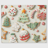 Papier Cadeau Christmas Cookies and Sprinkles (Plat)