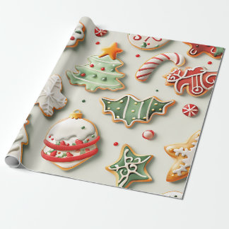 Papier Cadeau Christmas Cookies and Sprinkles