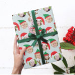 Papier Cadeau Christmas Crew Custom Six Photo Funny Holiday Cade<br><div class="desc">**Faites défiler la photo ci-dessous!** Ce papier d'emballage cadeau de Noël amusant et très joyeux ravira vos amis et votre famille quand vous le personnalisez avec les photos de vos enfants, parents, amis et même animaux de compagnie mettant toute la folle série de personnages dans des vacances stupides Père Noël...</div>