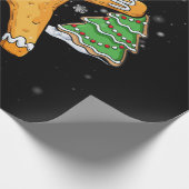 Papier Cadeau Christmas Dabbing Gingerbread Soccer Sport Santa (Coin)