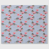 Papier Cadeau Christmas Dachshund (Plat)