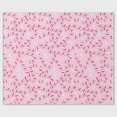 Papier Cadeau Christmas de Pink Candy Canes (Plat)