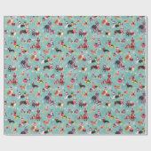 PAPIER CADEAU CHRISTMAS DOG CUTENESS (Plat)